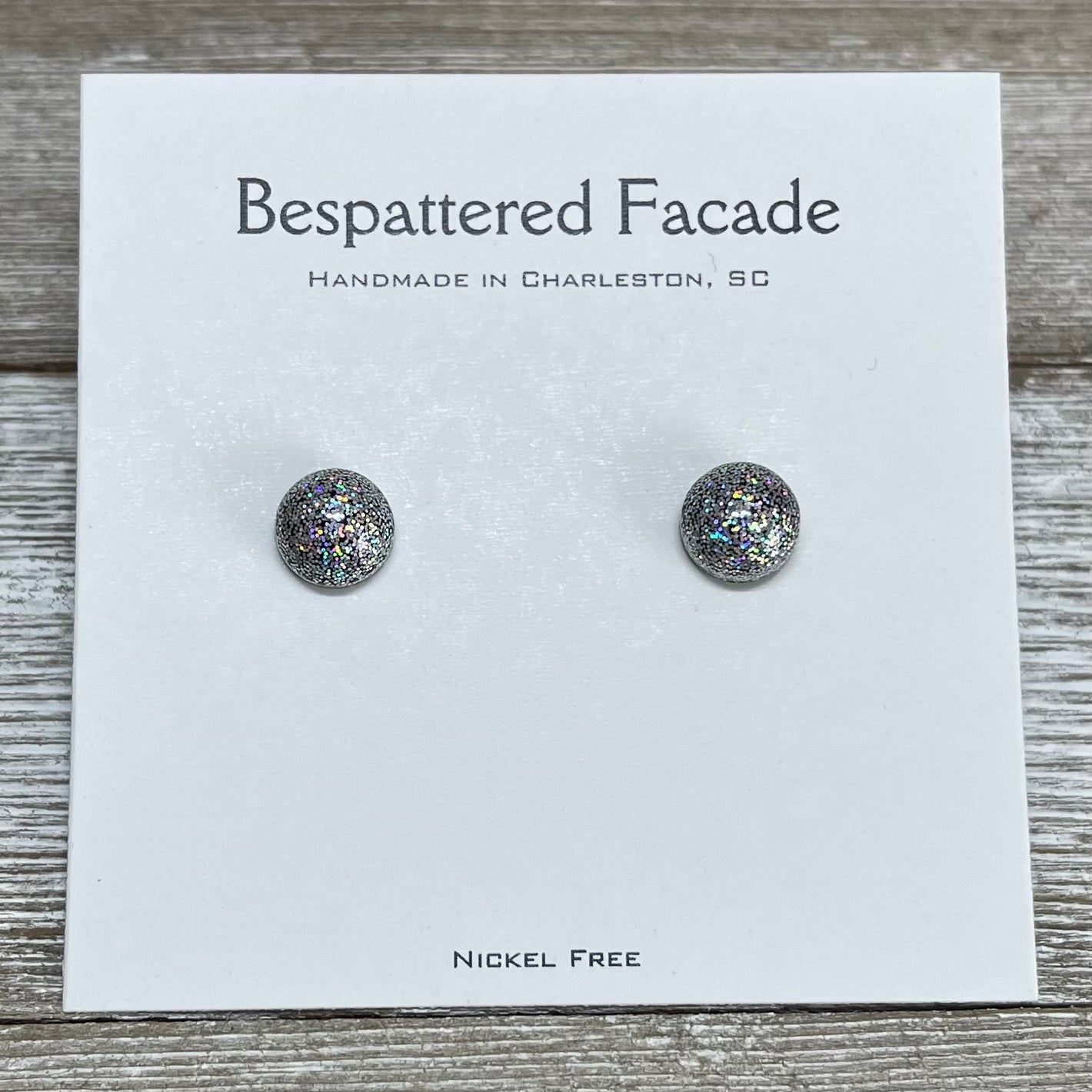 Tiny Iridescent Rainbow Studs