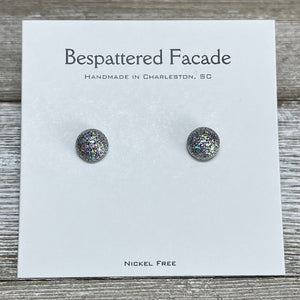 Tiny Iridescent Rainbow Studs
