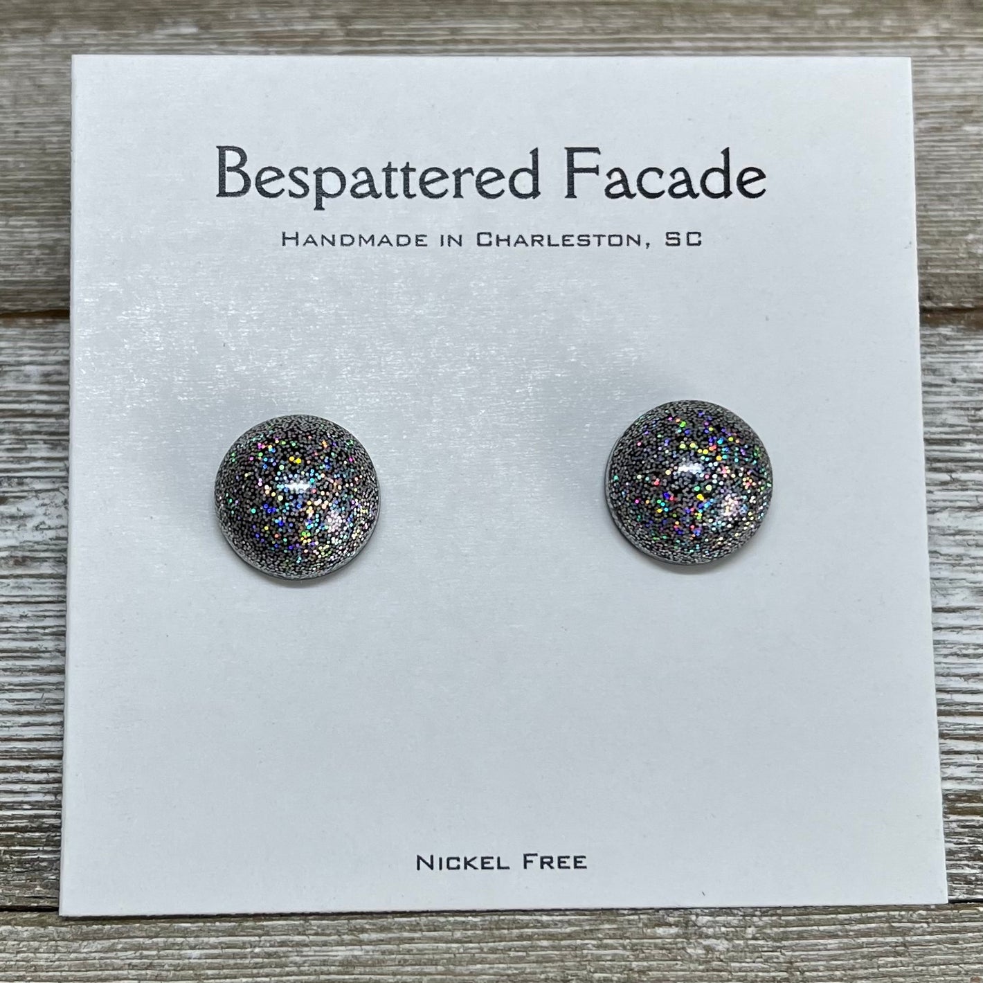 Tiny Iridescent Rainbow Studs