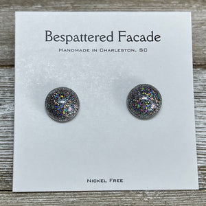 Tiny Iridescent Rainbow Studs