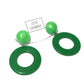 Peridot Candy Donut Drop Earrings *