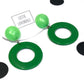 Peridot Candy Donut Drop Earrings *