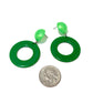 Peridot Candy Donut Drop Earrings *