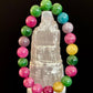 Natural Multicolor Tourmaline Bracelet – 8mm or 10mm Beads for Energy, Protection & Joy
