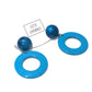 Peacock Candy Donut Drop Earrings *