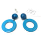 Peacock Candy Donut Drop Earrings *