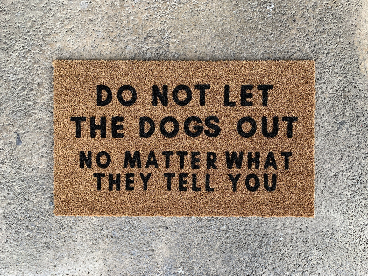 Funny Dog Welcome Mat