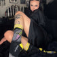Elvira I Cut You Crew Socks