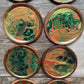 Emerald City Set of 8 Walnut Wood Coasters