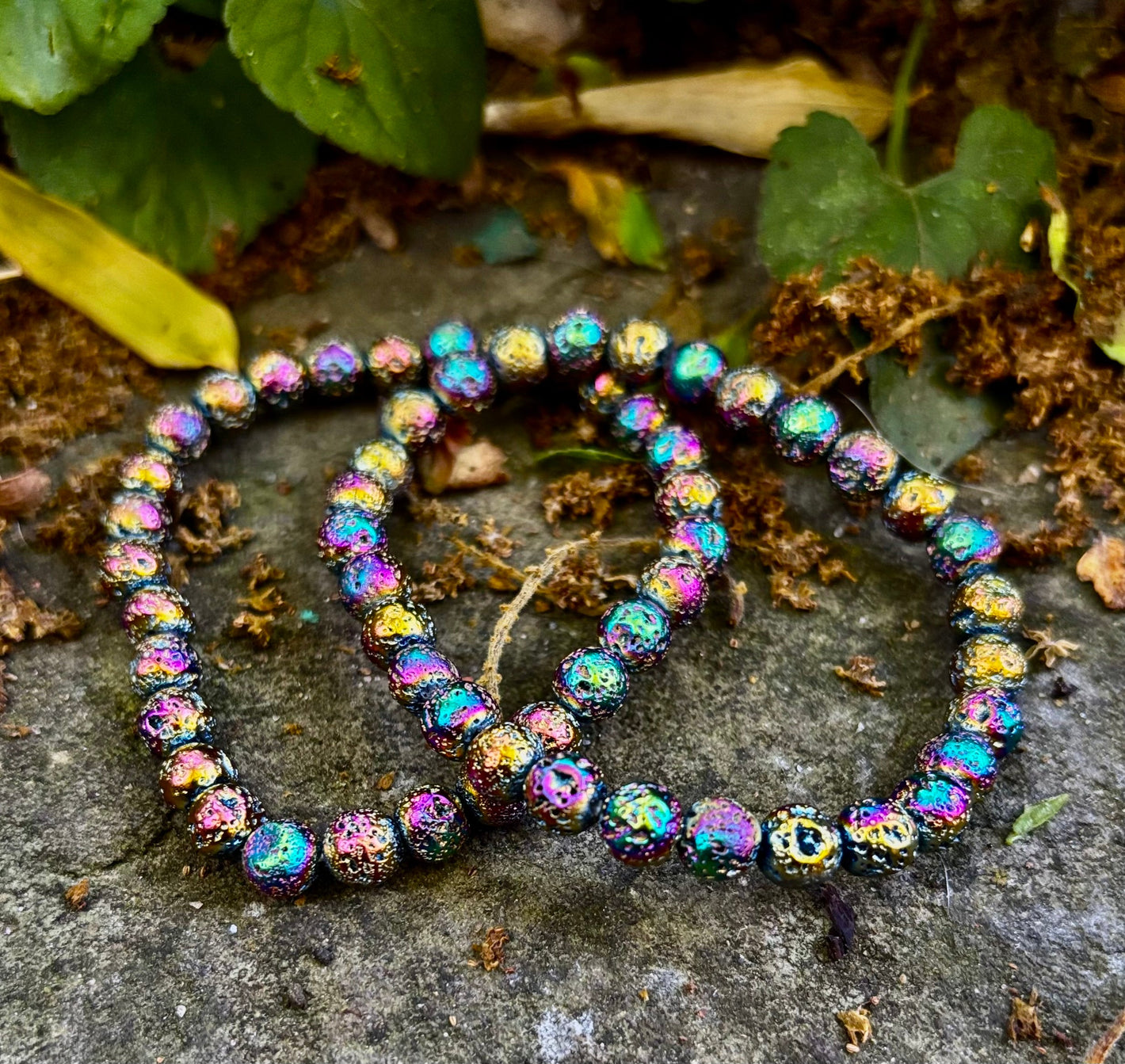 Rainbow Lava Rock Bracelet – Vibrant Energy & Bold Style