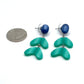Blue & Green Ivy Drop Earrings *