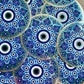 Bespattered Facade Evil Eye Mandala Glitter Sticker