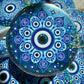 Bespattered Facade Evil Eye Mandala Glitter Sticker