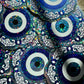 Bespattered Facade Evil Eye Scalloped Mandala Glitter Sticker