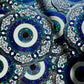 Bespattered Facade Evil Eye Scalloped Mandala Glitter Sticker