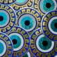 Bespattered Facade Evil Eye Greek Keys Glitter Sticker