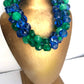 Sparkling Waters Faceted Lucite Morgan Necklace