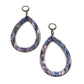 Lilac Aurora Borealis Muted Teardrop Drop Earrings