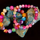 Rainbow Dragon Vein Agate Gemstone Bracelet