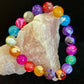 Rainbow Dragon Vein Agate Gemstone Bracelet