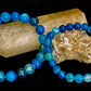 Ocean Energy Blue Agate Bracelet – 8mm or 10mm Natural Stone Beads