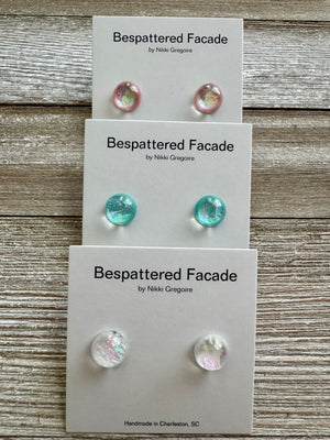 Iridescent Pastels Stud Earrings