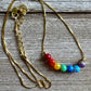 Iridescent Rainbow Opal Bead Necklace