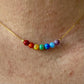 Iridescent Rainbow Opal Bead Necklace