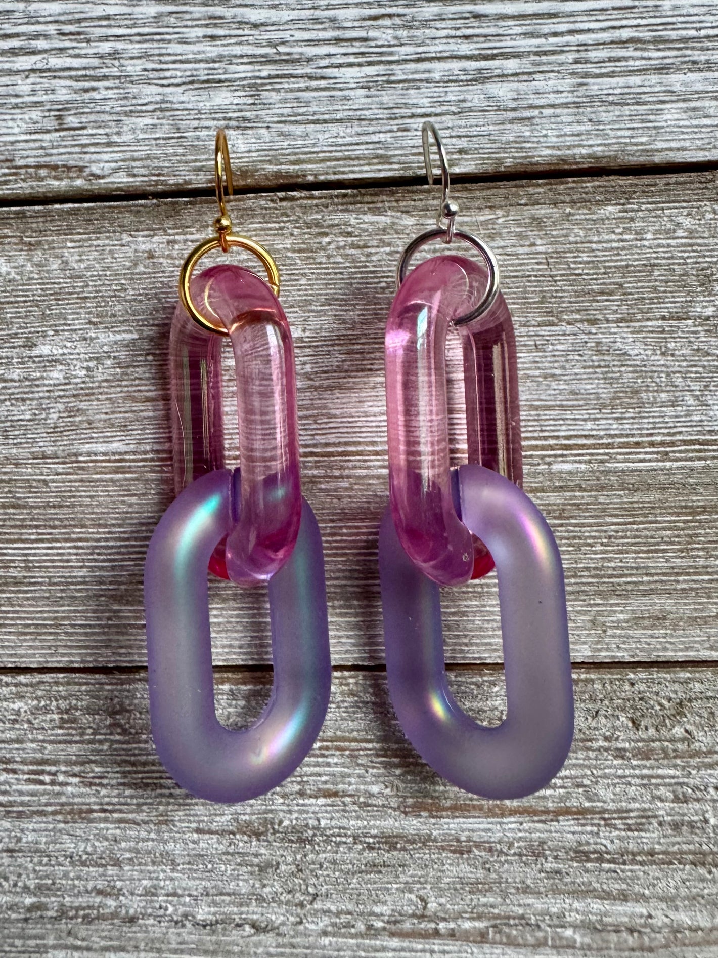 Lovely Links Two-Link Dangly Earrings