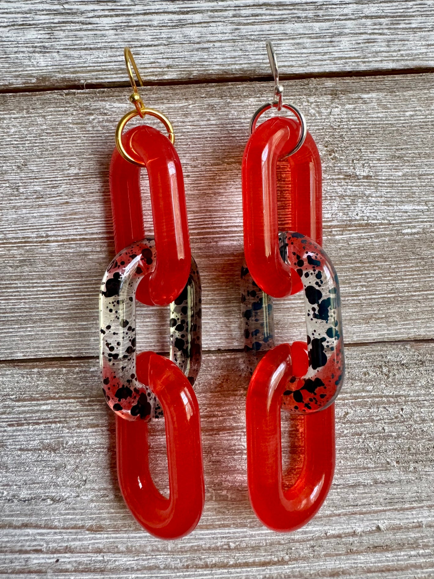 Lovely Links Three-Link Dangly Earrings