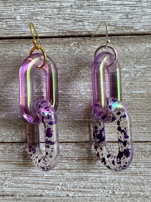 Lovely Links Two-Link Dangly Earrings