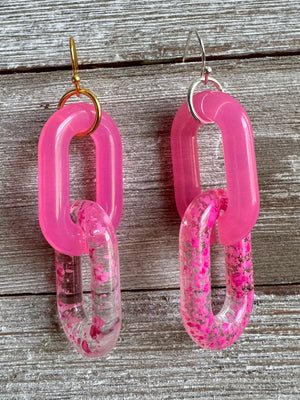 Lovely Links Two-Link Dangly Earrings