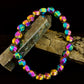 Rainbow Hematite Geometric Beaded Bracelet – Pride & Power for Large Wrists