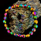 Rainbow Hematite Geometric Beaded Bracelet – Pride & Power for Large Wrists