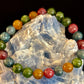 Natural Multicolor Tourmaline Bracelet – 8mm or 10mm Beads for Energy, Protection & Joy