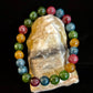 Natural Multicolor Tourmaline Bracelet – 8mm or 10mm Beads for Energy, Protection & Joy