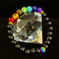 🌈 Faux Stone Chakra Bracelets with Pride Bead – White or Black