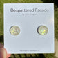 Bespattered Facade Color Buttons Colorful Holographic Stud Earrings
