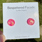 Bespattered Facade Color Buttons Colorful Holographic Stud Earrings