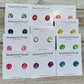 Bespattered Facade Color Buttons Colorful Holographic Stud Earrings