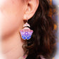 Moth Rainbow Pride Statement Dangle Earrings