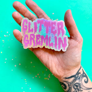 Glitter Gremlin Sticker