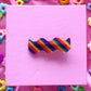 Rainbow Striped Barrettes