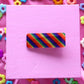 Rainbow Striped Barrettes