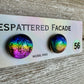 Rainbow Magic Drop Stud Dichroic Glass Earrings (56)
