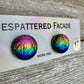 Rainbow Magic Drop Stud Dichroic Glass Earrings (17)