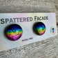 Rainbow Magic Drop Stud Dichroic Glass Earrings (7)