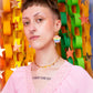 Moth Rainbow Pride Statement Dangle Earrings