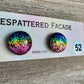 Rainbow Magic Drop Stud Dichroic Glass Earrings (52)