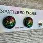 Rainbow Magic Drop Stud Dichroic Glass Earrings (59)